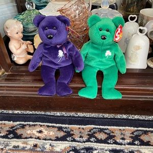 Ty Beanie Baby Princess Diana and Erin